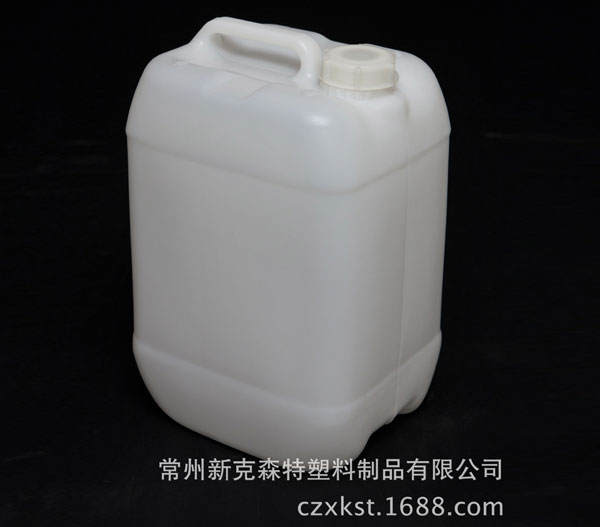 食品級10L化學品包裝桶，吹塑容器 耐高溫高壓白色化工塑料方桶